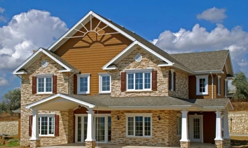 Villa ve dubleks ev duvarları dekoratif taş kaplama